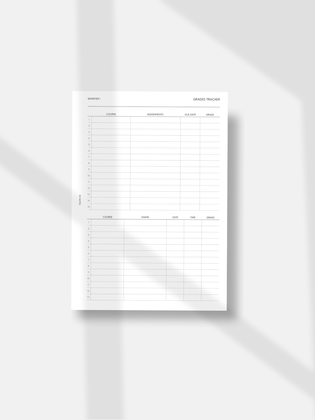 Academic Bundle Planner Inserts