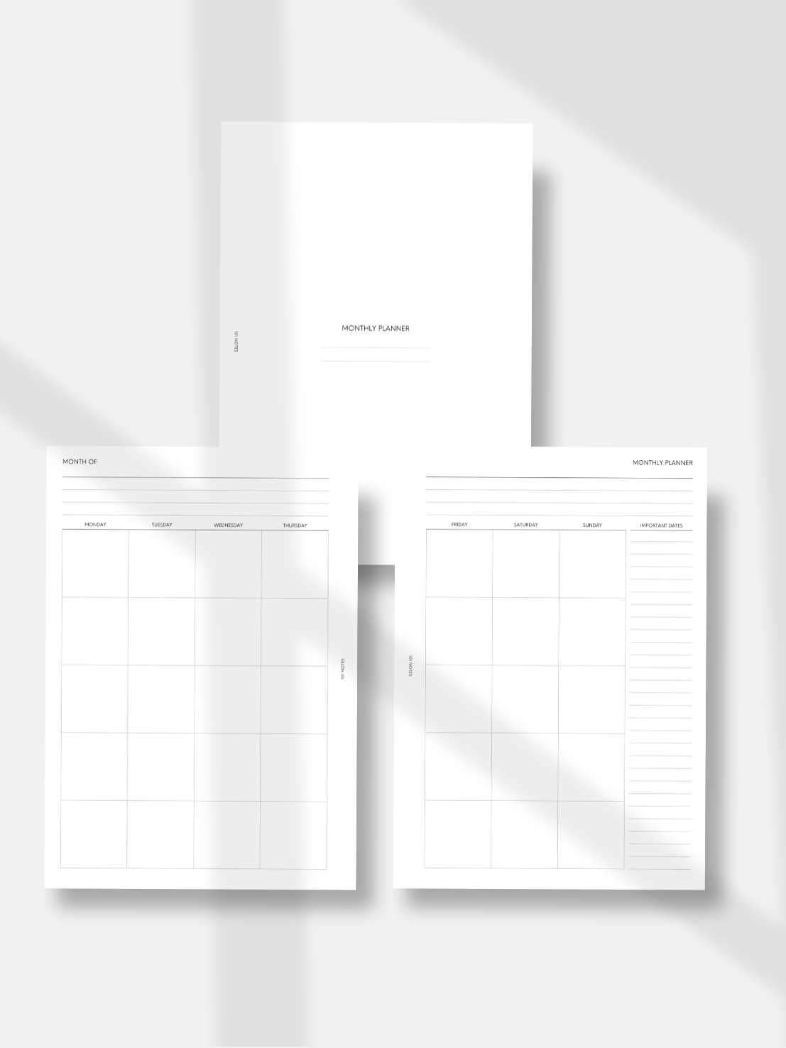 Academic Bundle Planner Inserts