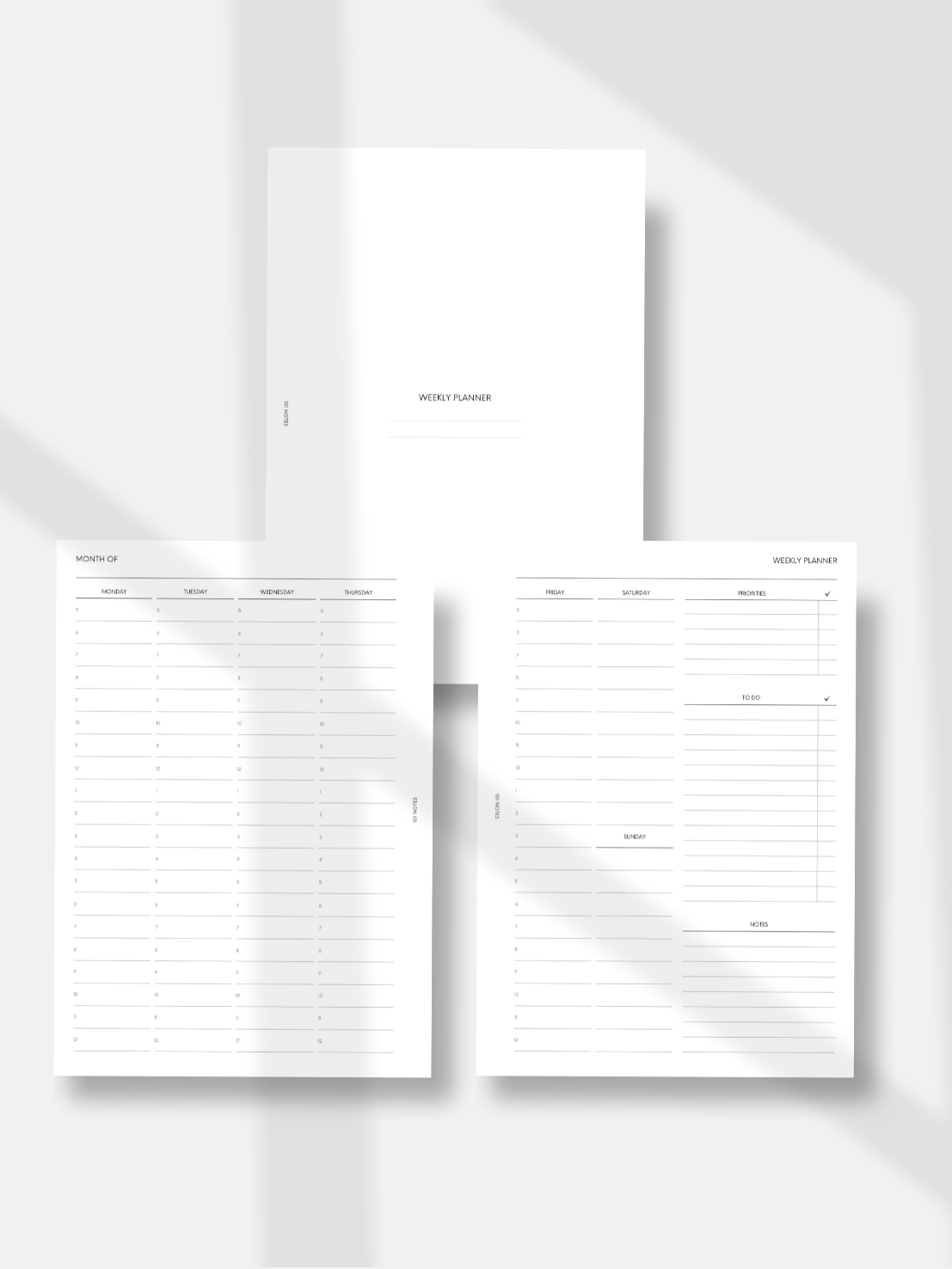 Academic Bundle Planner Inserts