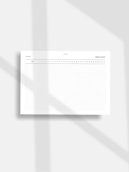 Habit Tracker Planner Inserts