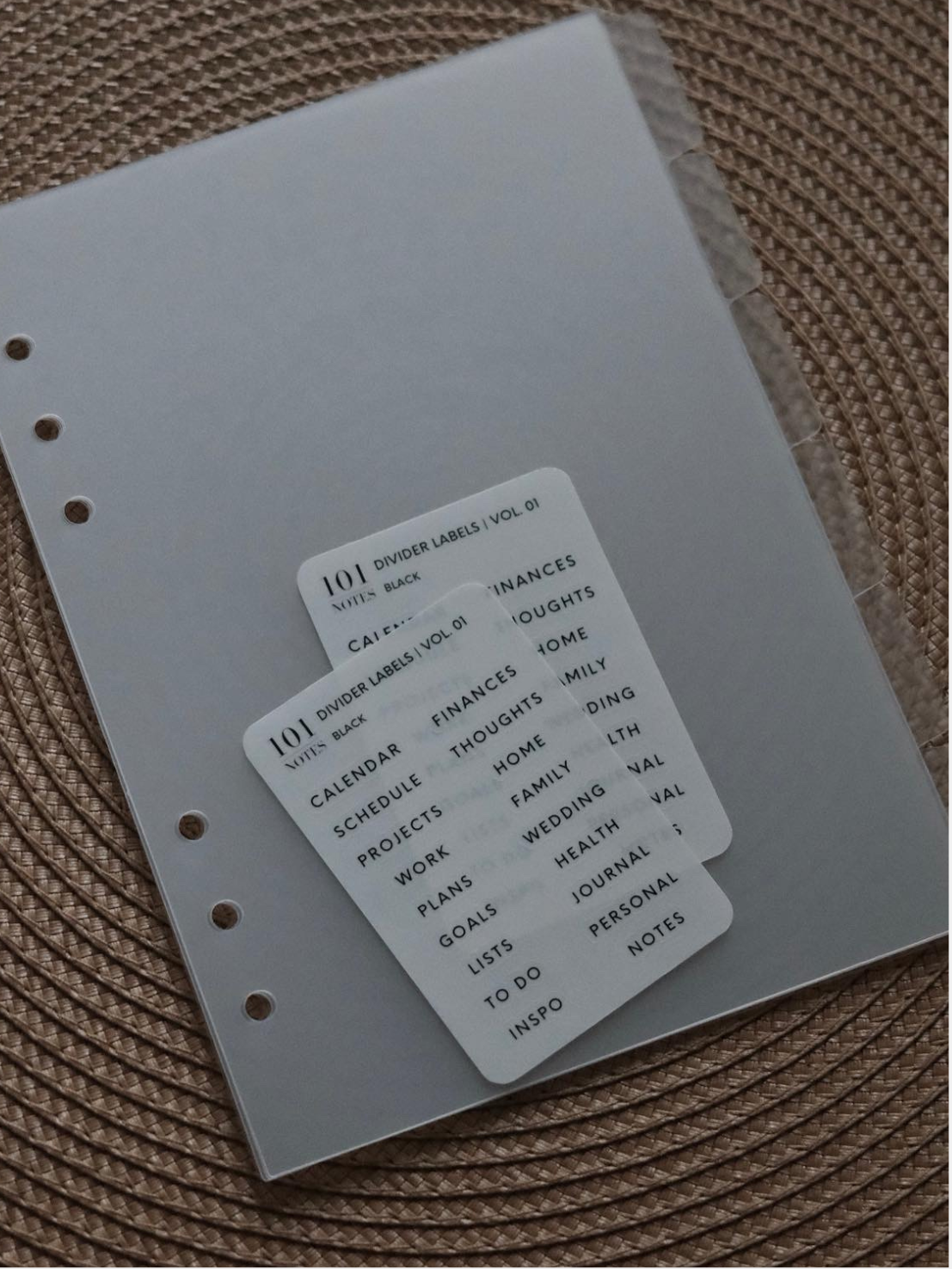 Acetate Planner Dividers