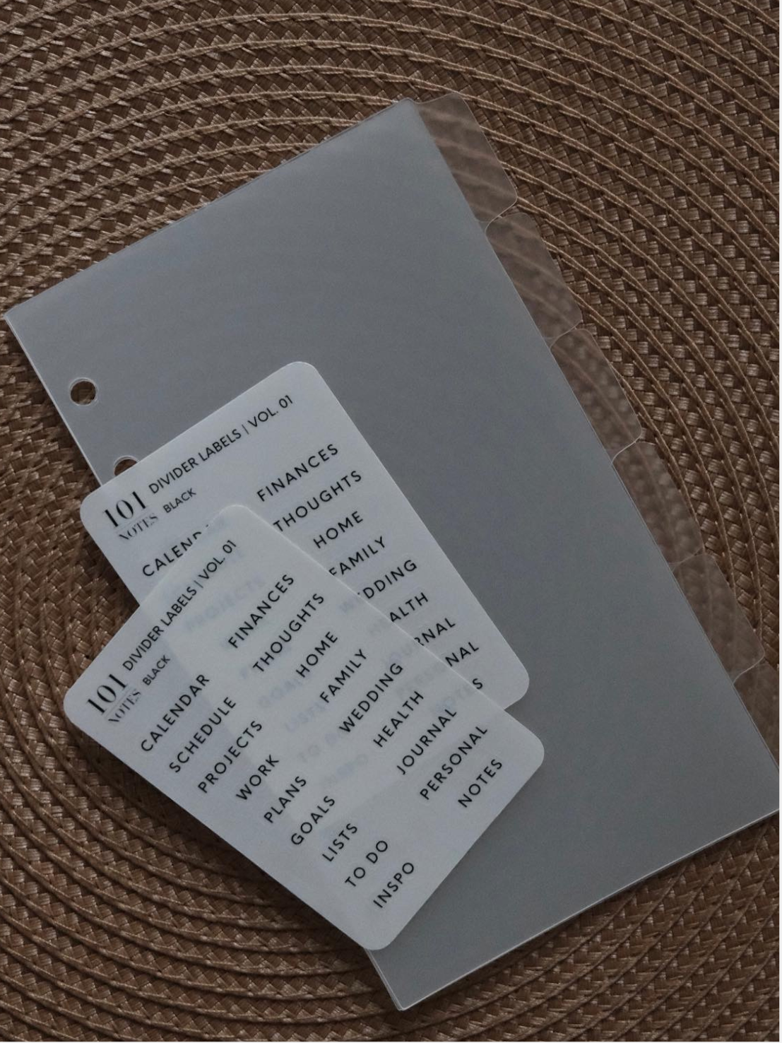 Acetate Planner Dividers