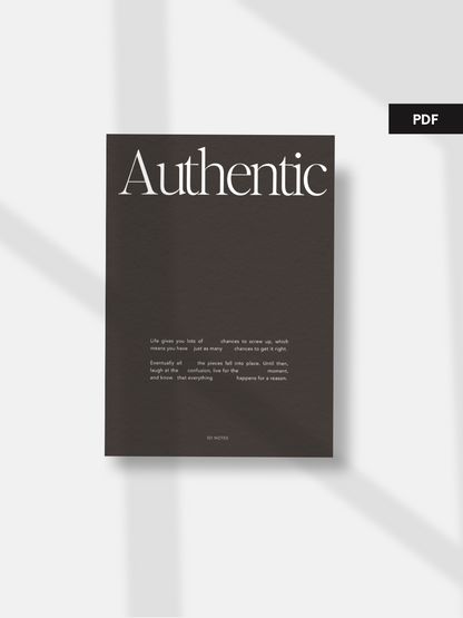 PRINTABLE DASHBOARD | AUTHENTIC