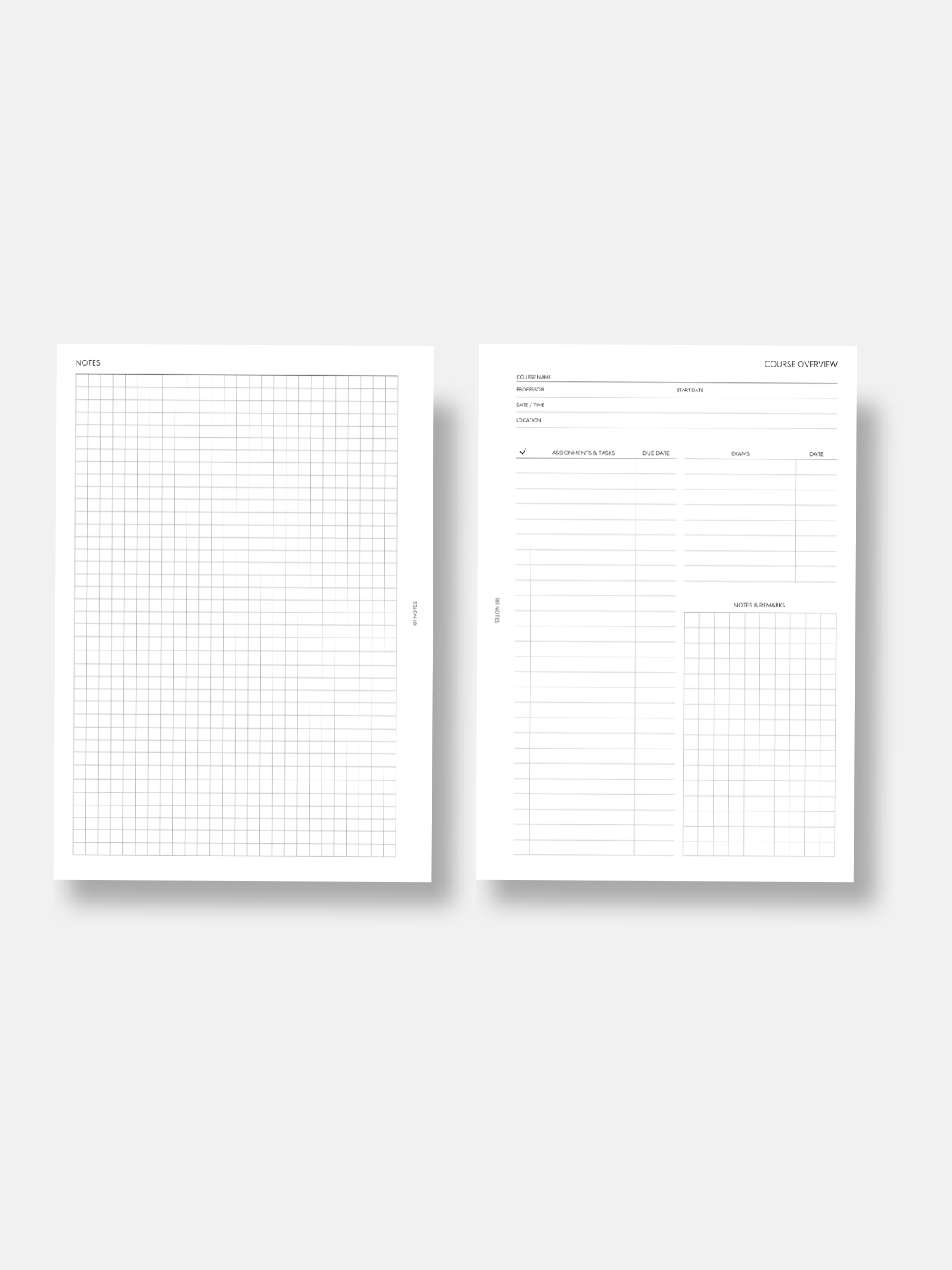 Academic Bundle Planner Inserts